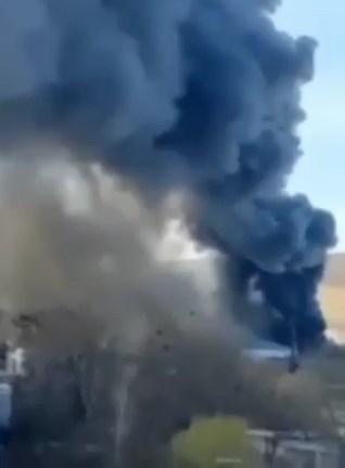In Lysychansk, Luhansk region, a high-rise building, a gas station and an enterprise are on fire after the shelling