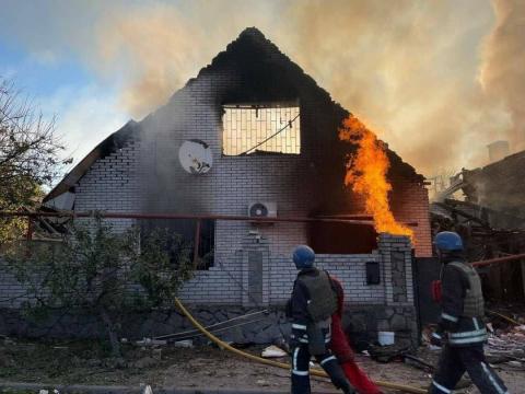 Consequences of rocket fire in Zaporozhye