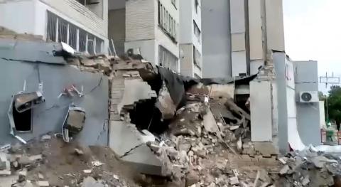 The consequences of the night shelling of Mykolaiv were shown in the President's Office