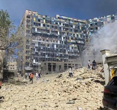 Russian terrorists have once again massively attacked Ukraine with missiles