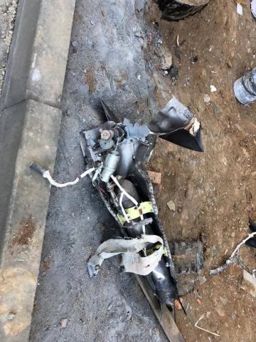 Today in Kyiv the wreckage of an enemy rocket fell on a residential area and caused a fire