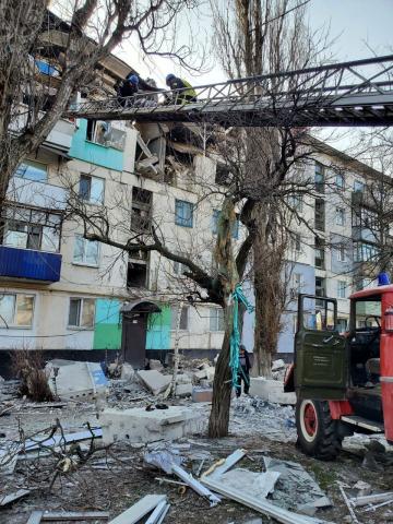 In the morning, Lysychansk was startled by intense shelling
