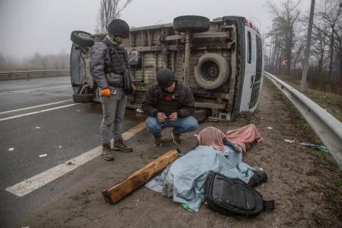 British Foreign Secretary Liz Trass reacted to the horrific photos of tortured Ukrainians