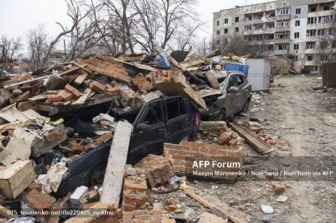 This is how Borodianka looks like today after being freed from the Rashists