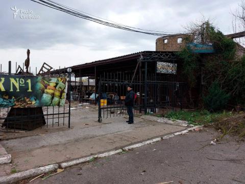 Rashists fired at and destroyed a cafe in Mykolayiv
