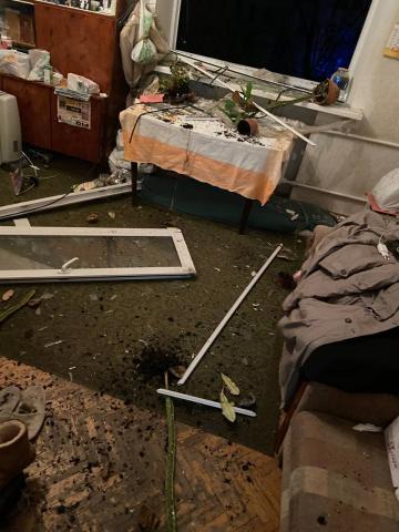 In Kyiv, a residential building was partially destroyed as a result of enemy shelling