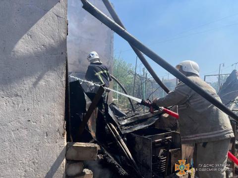 Rescuers eliminate the consequences of a missile strike in the Odessa region