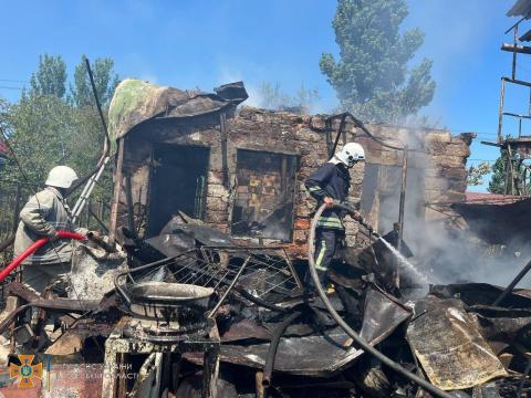 Rescuers eliminate the consequences of a missile strike in the Odessa region
