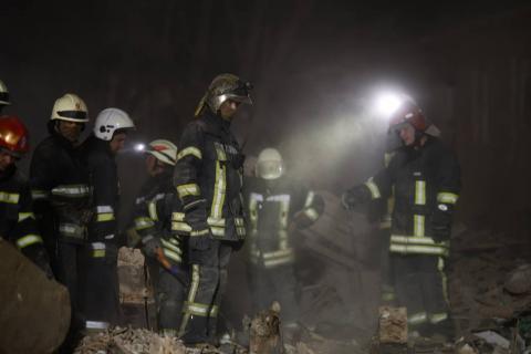 In Kharkiv, rescuers contained a fire in a residential building fired upon by the rushists