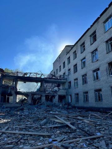 In Kramatorsk, the occupiers destroyed the building of a psychiatric hospital