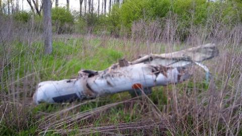 In the city of Ukrainka, Kyiv region, fragments of a Russian rocket hit a high-rise building