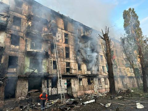 Massive missile attack on Kryvyi Rih