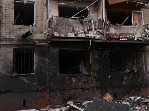 Kyiv. Tonight, the Rashists launched a massive rocket attack on the capital