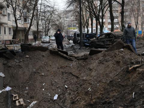 Kyiv. Tonight, the Rashists launched a massive rocket attack on the capital