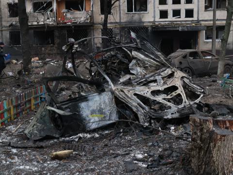 Kyiv. Tonight, the Rashists launched a massive rocket attack on the capital