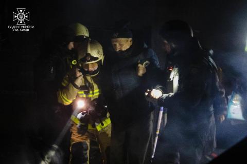 Kyiv. Tonight, the Rashists launched a massive rocket attack on the capital