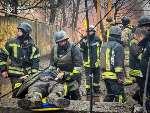 As a result of an enemy rocket attack on the city of Odesa, 17 people died, including one rescuer.