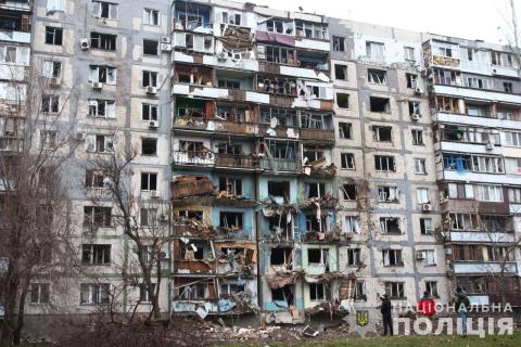 Consequences of enemy rocket fire on Zaporozhye.