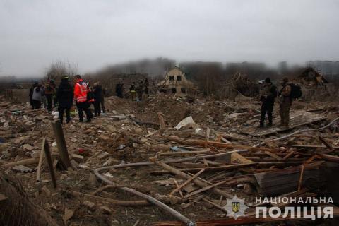 Consequences of enemy rocket fire on Zaporozhye.