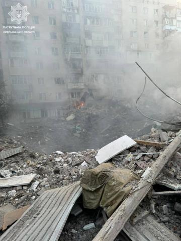 Another enemy attack in Khmelnytskyi.