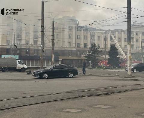 The Dnipropetrovsk region. The enemy has launched a missile attack on the territory of the region.