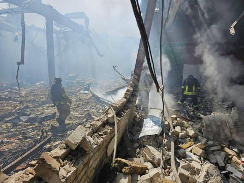 Kostyantynivka, Donetsk region, the attack of ruSSian terrorists