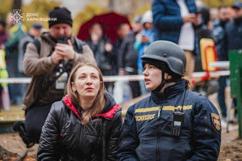 Rescue Operations Continue in Kharkiv Following ruSSian Strike on Residential Building