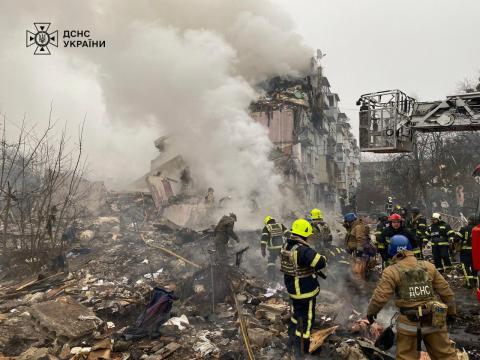 Poltava: Russia Strikes Residential Building with Missile