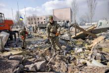 Yesterday orcs with a rocket hit our sleeping soldiers, rescue operation still goes