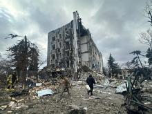 Tragedy in Izium: Rescue Operation Continues After russian Missile Strike